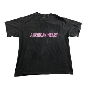 Benson Boone American Heart Tour T-Shirt Charcoal Grey Pink XL